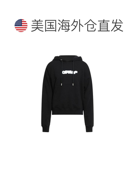 自营off-whiteOff- Cotton Men's Sweatshirt - black 美国奥莱直