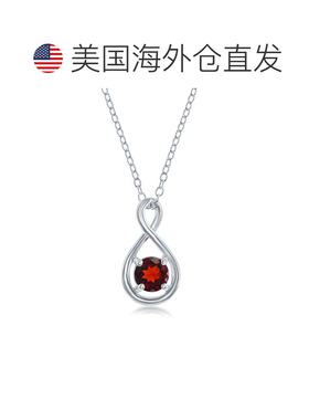 自营 simona纯银圆形无限设计项链 - 红色 美国奥莱直发吊坠