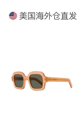 自营 retrosuperfuture复古未来中性圆形方形太阳镜奔驰1X2锈棕色