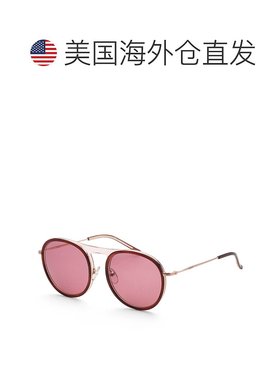 自营 DKNY女式52毫米红色太阳镜-琥珀色龟粉色 美国奥莱直发