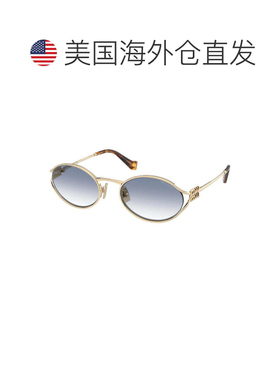 自营miu miuMU52YS ZVN80O金色/蓝色渐变-金色 美国奥莱直发