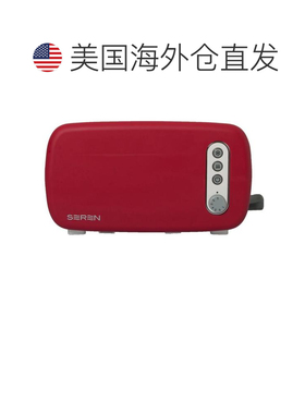 自营BergHOFF Seren 侧装式烤面包机，带红色面板 美国奥莱直发