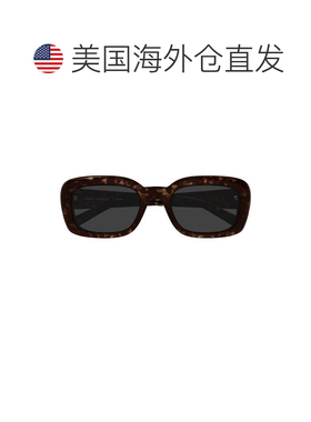 自营saint laurentSl M130 Tortoiseshell Rectangular Sunglasse