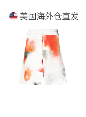 自营Alexander Mcqueen Men's Tie-Dye Bermuda Shorts - white
