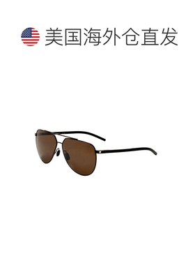 自营Porsche Design男士61毫米炮铜棕色太阳镜P8968-63B442-炮铜
