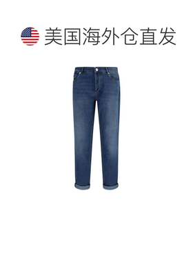 自营Brunello Cucinelli Cotton Relaxed Fit Men's Jeans - blue