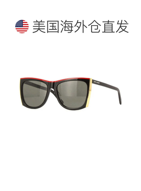 自营saint laurentSL539 PALOMA 001黑色/灰色-黑色 美国奥莱直发