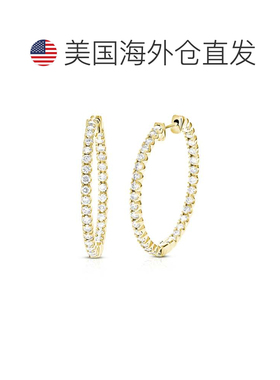 自营vir jewels2 cttw Lab Grown Diamond Hoops Earrings in Ste