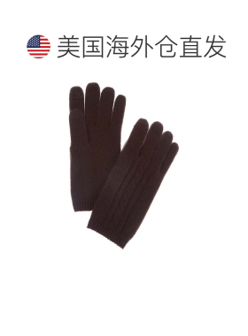 自营Phenix放置电缆羊绒触摸技术手套-棕色 美国奥莱直发