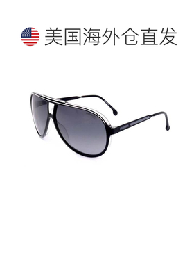 自营Carrera男式63毫米灰色太阳镜-黑白 美国奥莱直发