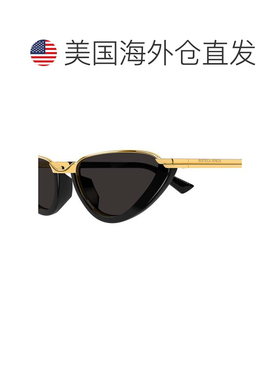 自营bottega veneta黑色Bv1346s猫眼回收醋酸纤维太阳镜-黑色 美