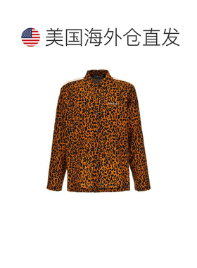 自营Palm Angels Men's Cheetah Track Shirt - multicolor 美国