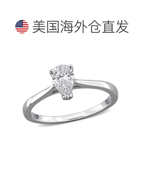 自营Mimi & Max 1/2ct TW Pear-Shape Lab-Grown Diamond Solitai