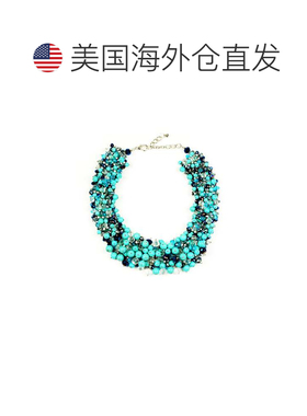 自营 eye candyHarper Statement 项链 蓝绿色 多 美国奥莱直发