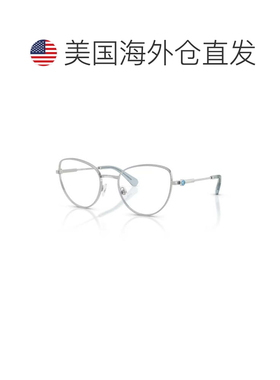 自营swarovski0sk1022 Metal Frame Cat-Eye Sunglasses - white