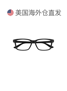 自营bottega venetaBv1314o矩形框架眼镜，回收醋酸纤维-黑色 美