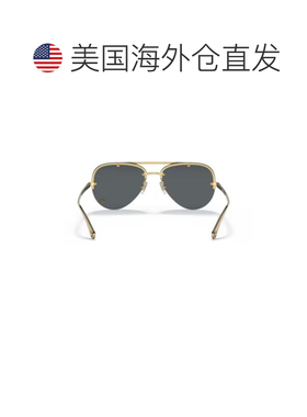 自营versace金色金属飞行员太阳镜-灰色 美国奥莱直发