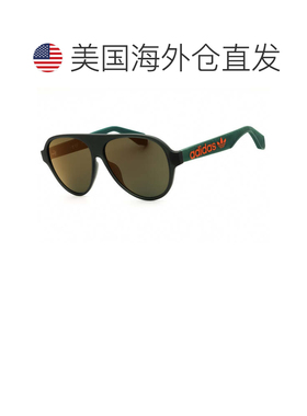自营adidasOR0059 50Q深棕色/绿色镜面-深棕色 美国奥莱直发