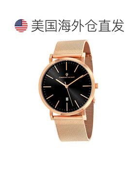 自营Christian Van Sant Men's Paradigm Black Round 41mm - bla