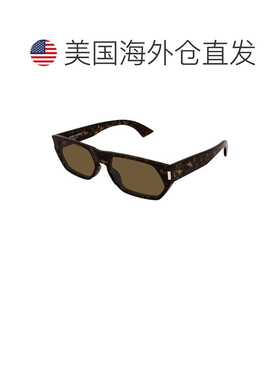 自营saint laurentSl 898金属龟形粗体超大号太阳镜-黑色 美国奥