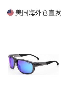 自营 Carrera男式61毫米灰蓝色太阳镜CA8038-s-09V-Z0-灰蓝色 美