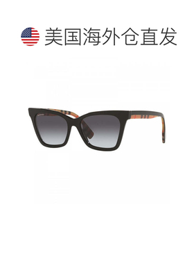 自营burberryBE4346 39428G Black/Light Grey Gradient Dark Blu