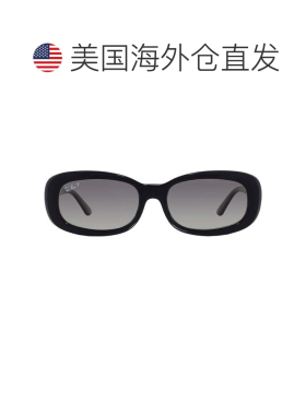 自营ray-banRay Ban渐变灰色偏光椭圆形女士太阳镜RB2221 901/M3