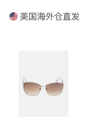 自营 guess链式金属猫眼太阳镜-白色/金色 美国奥莱直发