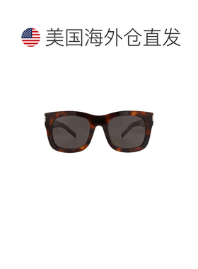 自营saint laurentSquare-Frame Recycled Acetate Sunglasses -