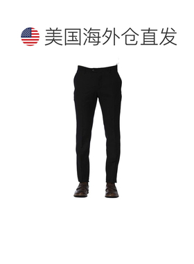 自营Trussardi Wool Men Men's Trouser - black 美国奥莱直发