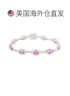 自营Suzy Levian Sterling Silver Oval-Cut Blue Sapphire & Dia
