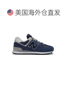 自营Men's New Balance 574 'Navy White' Shoes - white 美国奥
