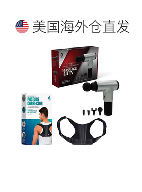 自营pursonic可调姿势校正器和专业手持按摩器-黑色 美国奥莱直发