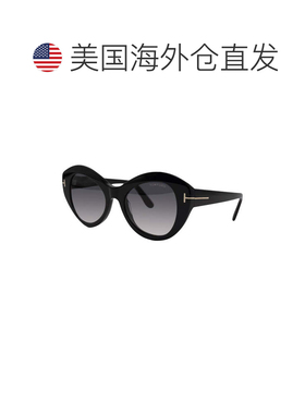 自营Tom Ford Women's GUINEVERE 52mm Sunglasses - black 美国