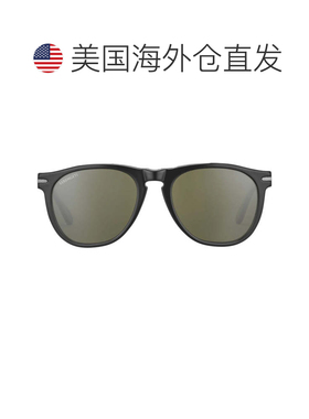 自营serengetiAmboy Matte Black Rounded Frame Sunglasses - gr