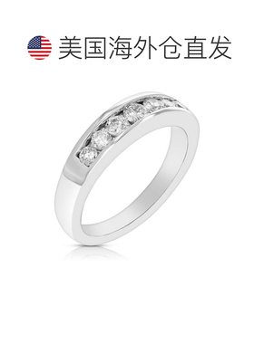 自营vir jewels1/2 cttw SI1-SI2 净度钻石结婚戒指 14K 白金 舒