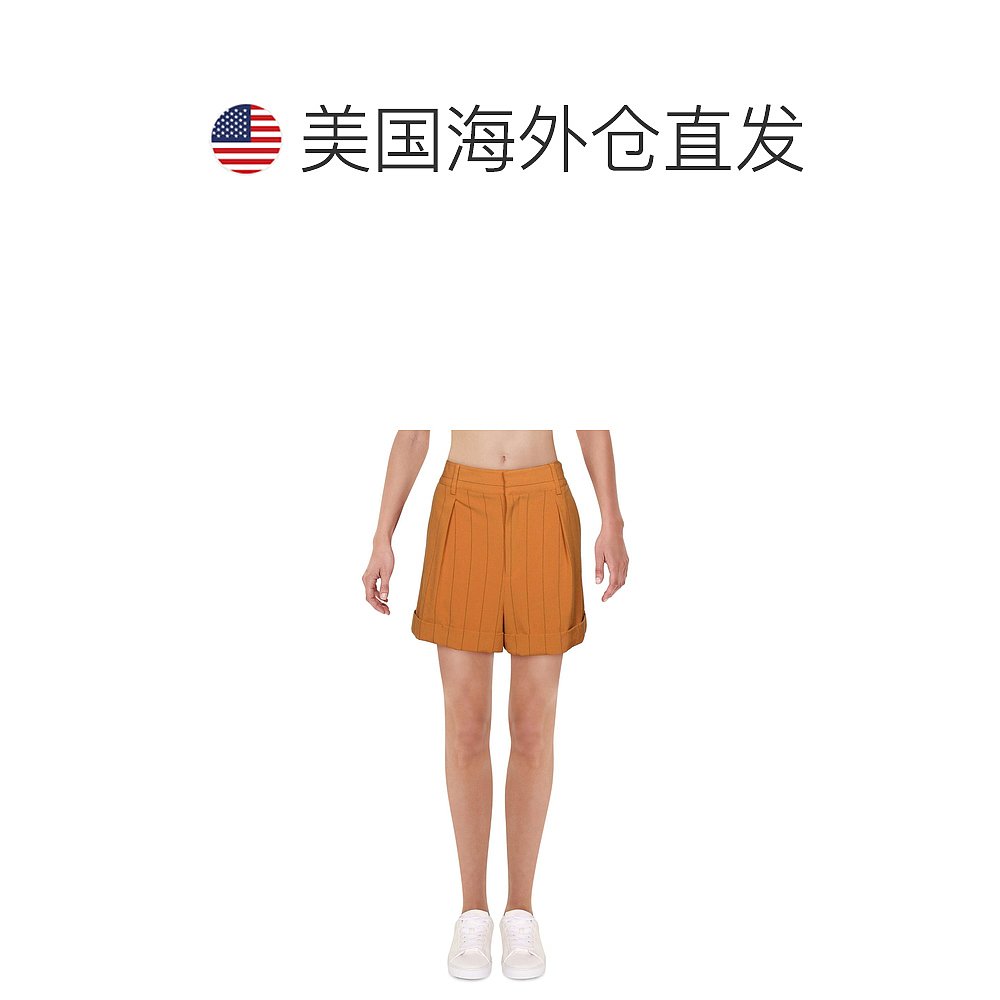 danielle bernsteinWomens Pleated Polyester Dress Shorts - ha - 图1