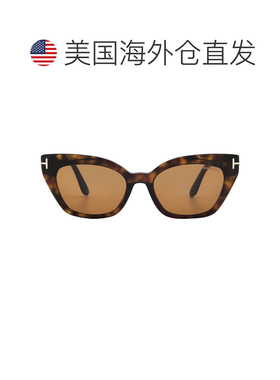 自营Tom Ford Juliette Brown Cat Eye Unisex Sunglasses FT1031