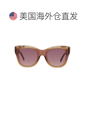 自营givenchyRosa City醋酸纤维方形太阳镜-粉红色 美国奥莱直发