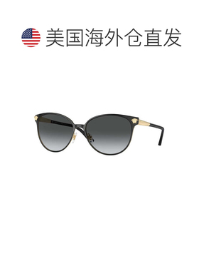 自营versaceVE2168 1377T3哑光黑/灰色渐变-哑光黑 美国奥莱直发