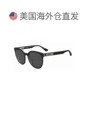 自营moschinoMOS151/F/S 07C5 IR黑色/透明/灰色-黑色/透明 美国