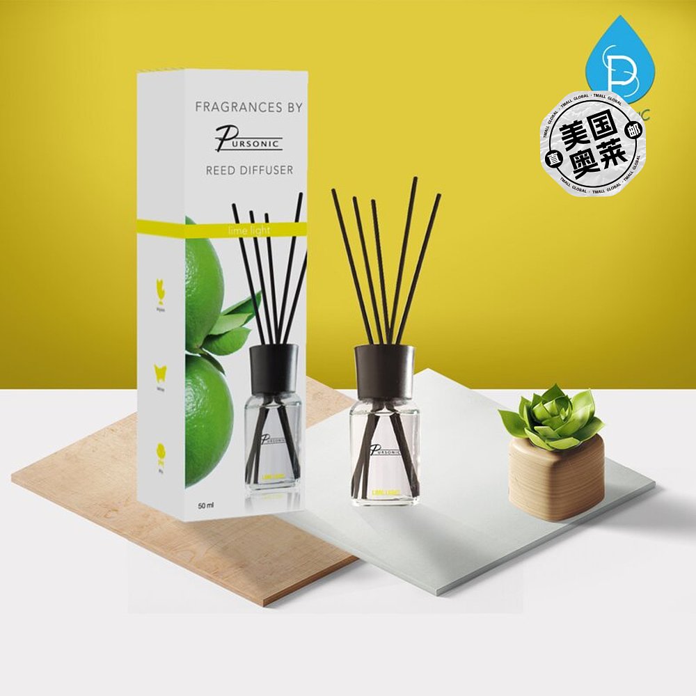 pursonicFrangrances Reed Diffuser Lime Light 50ml - multi 【 - 图0