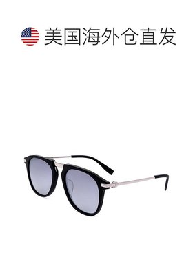 自营 Trussardi女式55毫米灰色太阳镜-黑色 美国奥莱直发