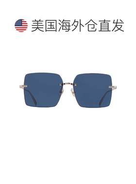 自营Salvatore Ferragamo蓝色方形女士太阳镜SF311S 743 60-Multi
