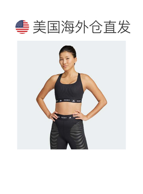 自营Women's adidas Techfit Control Medium Support Bra - blac