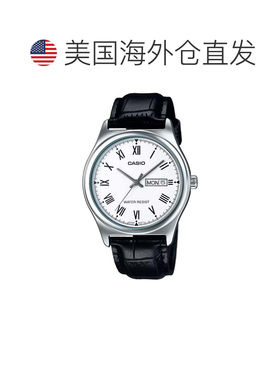 自营Casio Men’s White Roman Dial Day Date Analog Watch with