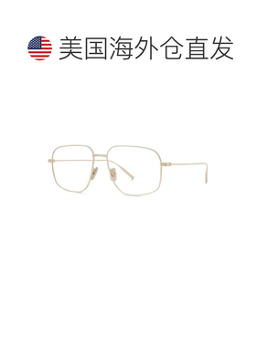 自营givenchyGv50051u简约金色金属方形眼镜-红色 美国奥莱直发