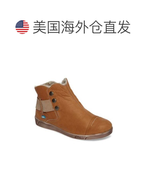 自营Men's Cloud Aline Boots EU Tan Leather Wool Lined Ankle