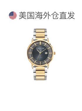 自营Kenneth Cole Men's Classic 42mm Solar Watch - black 美国