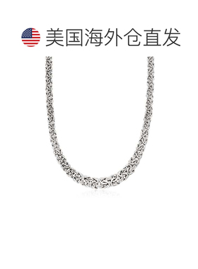 自营Ross-Simons 意大利纯银渐变拜占庭项链 - 20 英寸 美国奥莱